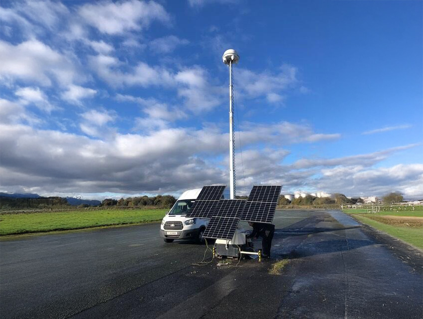 Solar-powered Rapid Deployment CCTV Tower